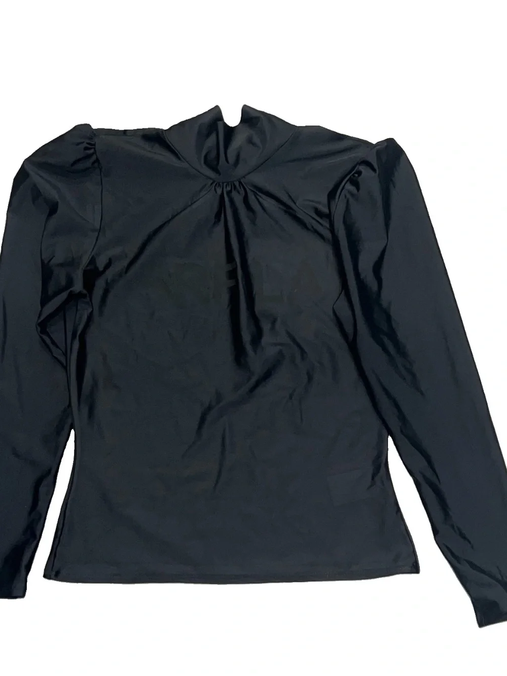 Free People X Heidi Merrick Izzy Surf Rashguard Womens S Designer Swim Top Black
